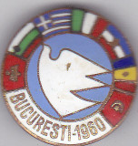 Insigna Porumbelu Pacii Bucuresti 1960