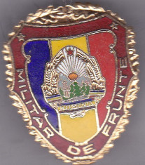 Insigna/ Semn de arma ,model mare Militar de Frunte foto