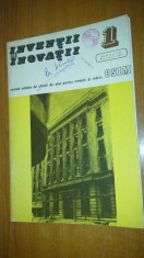 revista osim (oficiul de stat pt. inventii si marci )nr.1/1989 foto