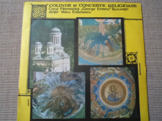 colinde si concerte religioase corul filarmonicii george enescu disc vinyl lp foto