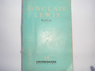 BPT 278, Sinclair Lewis - BABBITT,r5 foto