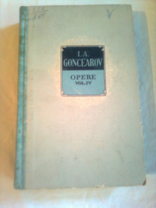 OPERE ~ I.A.GONCEAROV (vol.4 )