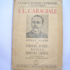 I. L. CARAGIALE - OPERE ALESE volumul II {1940}