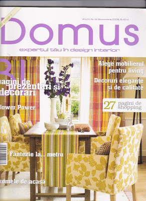 Revista Domus nr 9 septembrie 2008 foto