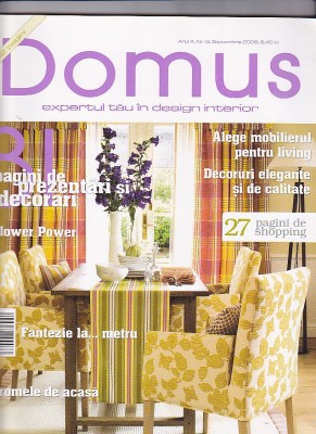 Revista Domus nr 9 septembrie 2008 foto