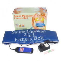 Centura pentru slabit - Sauna Massage 2 in 1 Fitness Belt Oferta! foto