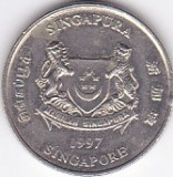 Moneda Singapore 20 Centi 1997 - KM#52 VF