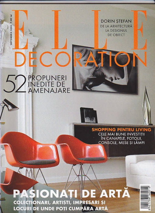 Doua Reviste Elle Decoration, Septembrie si Noiembrie 2008