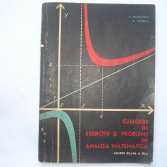 Culegere de exercitii si probleme de analiza matematica{cls a XI-A} N.Manolescu