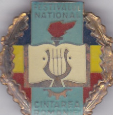 Insigna Festivalul National Cantarea Romaniei nuanta 1 foto