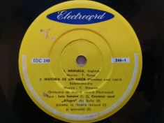 Disc vinil vinyl pick-up ELECTRECORD EDC 248 MANUELA Leia Ivanova Cvartetul Vocal Allegro PATRICIA Roxana Matei FORMAT MIC rar vechi colectie foto