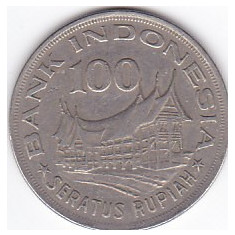 Moneda Indonezia 100 Rupii 1978 - KM#42 VF