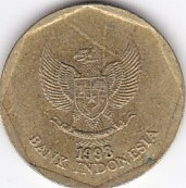 Moneda Indonezia 100 Rupii 1998 - KM#53 VF