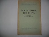 DIN POEZIILE LUI LI PO.-Traducere de Al. T. Stamatiad { 1933 }