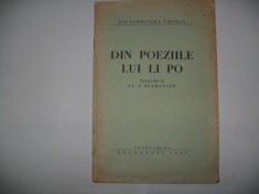 DIN POEZIILE LUI LI PO.-Traducere de Al. T. Stamatiad { 1933 } foto