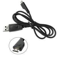 CABLU DE DATE SAMSUNG GALAXY MEGA I9152 5.8 ORIGINAL NOU CULOARE NEAGRA MUFA microUSB SI CABLU INCARCARE PENTRU INCARCATOR foto