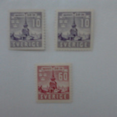 timbre Suedia MH serie 1941 categoria 25 euro