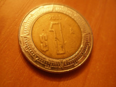 1 PESO 2001 MEXIC foto