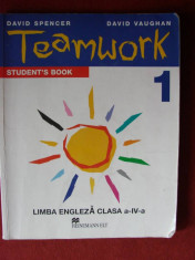 MANUAL LIMBA ENGLEZA - TEAMWORK 1 STUDENT&amp;#039;S BOOK LIMBA 1 CLS A IV Ade DAVID SPENCER ED. HEINEMANN ELT foto