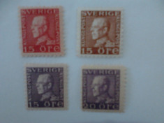 timbre Suedia MH serie 1921-36 categoria 75 euro foto