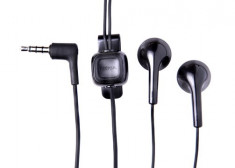 CASTI NOKIA N8 ORIGINALE HANDSFREE NOI CULOARE NEAGRA CU MUFA 3.5MM JACK NORMAL foto