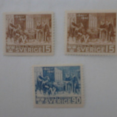 timbre Suedia MH serie 1941 categoria 46 euro