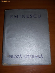 EMINESCU PROZA LITERARA , ANUL 1964 , CU ILUSTRATII TRAIAN BRADAN . foto