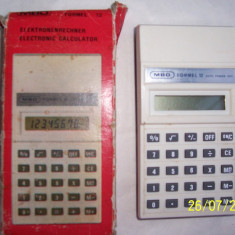 DE COLECTIE: calculator MBO FOREL 12-stare foarte buna, ca nou, functioneaza, ambalaj original, 1982 -40 ani vechime!!