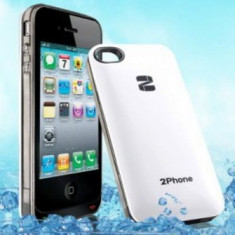 Transforma iPhone 4/4S in Dual SiM - Dual CPU -alb QYG 2Phone foto