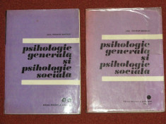 Psihologie generala si psihologie sociala / Ana Tucicov Bogdan , 2 vol. foto