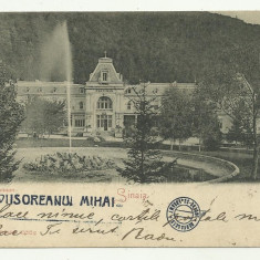 SINAIA : HOTEL CARAIMAN - clasica,circulata 1900,timbru