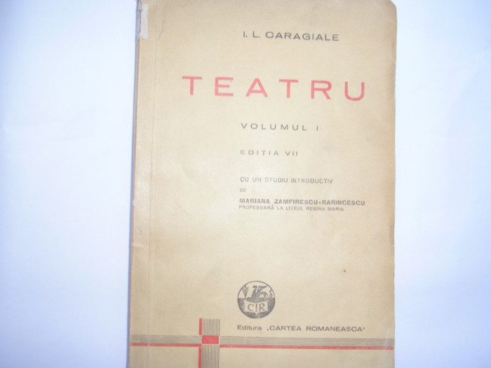 Ion Luca Caragiale - Teatru ,vol1,r9