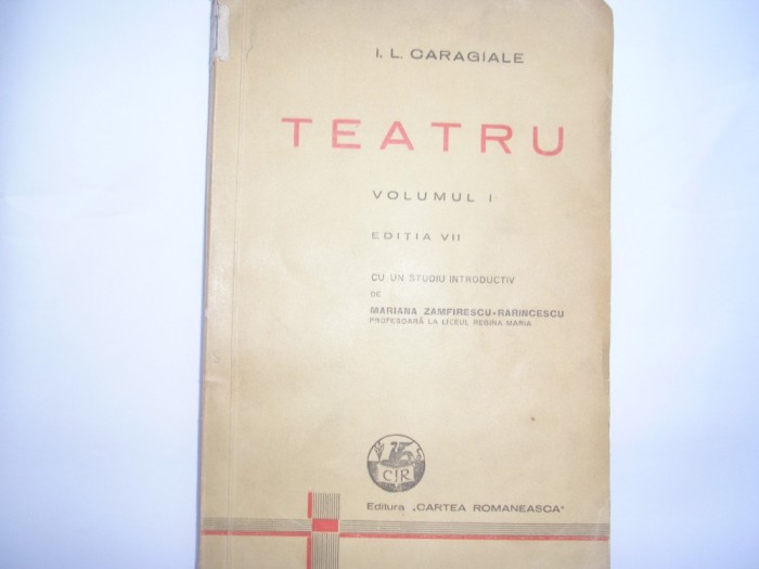 Ion Luca Caragiale - Teatru ,vol1,r9