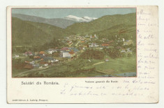 ROMANIA : VEDERE GENERALA DIN RUCAR - circulata 1901,timbru foto