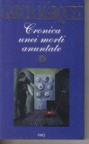 Gabriel Garcia Marquez - Cronica unei morti anuntate, 1999, Rao