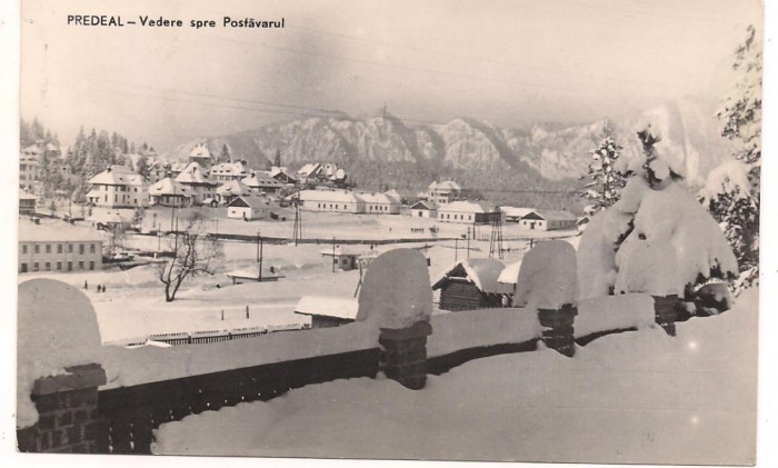 carte postala(ilusrata)-PREDEAL-vedere spre Postavaru