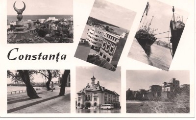 carte postala(ilustrata)-CONSTANTA-colaj foto