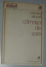 MIRCEA STANCEL (STINCEL) - CAMASA DE SARE (VERSURI) [volum de debut, 1981] foto