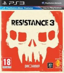 Resistance 3 PS3 sigilat, compatibil move (transport inclus la plata in avans) foto