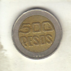 bnk mnd Columbia 500 pesos 1994 , bimetal