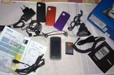 Vand telefon Nokia 5230 NAVI black Neblocat + Accesorii. foto