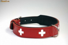 Zgarda caine piele Halsband Swiss HUNTER foto