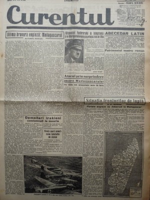 Ziarul Curentul , director Pamfil Seicaru , 7 mai 1942 , articole din razboi foto