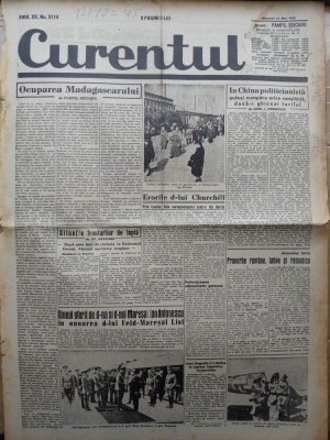 Ziarul Curentul , director Pamfil Seicaru , 13 mai 1942 , articole din razboi foto