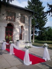 Stalpisori decorati pentru NUNTA/BOTEZ ( vanzare) foto