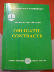 DREPT CIVIL OBLIGATII. CONTRACTE MARIANA RUDAREANU EDITURA FUNDATIEI ROMANIA DE MAINE BUCURESTI 2006 foto