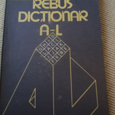 Rebus Dictionar A - L vol. 1 Nicolae Andrei carte hobby 1986 RSR