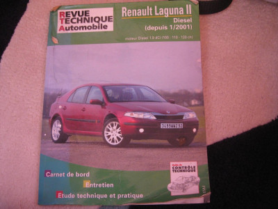Carte manual de intretinere si exploatare Renault laguna model 2 Diesel foto