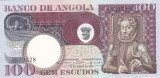 Bancnota Angola 100 Escudos 1973 - P106 UNC