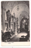 carte postala-SINAIA-Muzeul Peles -culoar